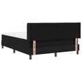 vidaXL Posteľ s pružinovým rámom Čierny 200 x 140 cm látka