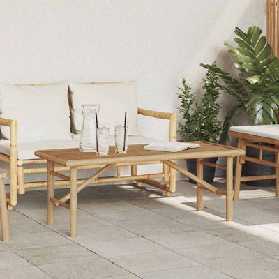 vidaXL Konferenčný stolík Hnedá 110 x 50 x 43 cm Bambus