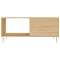 vidaXL Konferenčný stolík dub sonoma 90x50x40 cm kompozitné drevo