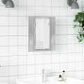 vidaXL LED kúpeľňová zrkadlová skrinka betónová sivá 40x12x45 cm akryl