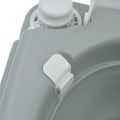 vidaXL Kempingové WC Šedý a biely 41,5 x 36,5 x 37,5 cm Polyetylén