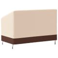 vidaXL Obaly na 2-sedad. lavice 2 ks 132x71x56/81 cm 600D oxford látka