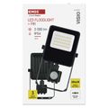 LED reflektor VISIO s pohybovým čidlom, 20 W, neutrálna biela, čierný