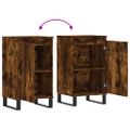 vidaXL Komody 2 ks dymový dub 40x35x70 cm kompozitné drevo