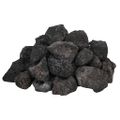 vidaXL Sopečné kamene 25 kg čierne 3-5 cm