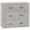 vidaXL Komoda betónovo sivá 80x33x70 cm spracované drevo