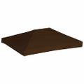 vidaXL Strieška na altánok 310 g/m² 3x4 m, hnedá