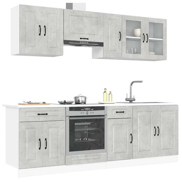 vidaXL 8-dielna sada kuchynských skriniek Kalmar, kompozitné drevo