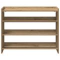 vidaXL Regál na topánky dub artisan 80x25x62 cm kompozitné drevo