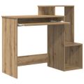 vidaXL Stôl Remeselný dub 106 x 41 x 88.5 cm Kompozitné drevo
