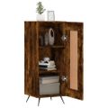 vidaXL Komoda dymový dub 34,5x34x90 cm spracované drevo