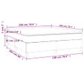 vidaXL Boxspring posteľ s matracom hnedá 180x200 cm umelá koža