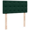 vidaXL Osmanský rám postele s matracom tmavozelená 90x190 cm zamat