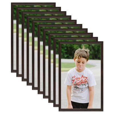 vidaXL Fotorámiky na stôl, koláž 10 ks, čierne 20x25 cm, MDF