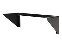 19 inch Steel Vertical Mounting Bracket for Network and Data Equipment (RK419WALLV) - Montážny držiak - montáž na stenu - čierna - 4U - 19"
