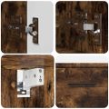 vidaXL Sada kúpeľňového nábytku 2 ks Dymová dub 76,5 x 35 x 64 cm