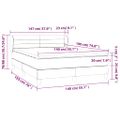 vidaXL Boxspring posteľ s matracom krémový 140x190 cm látka