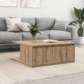 vidaXL Konferenčný stolík dub artisan 80 x 80 x 31 cm Kompozitné drevo