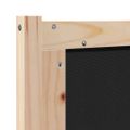 vidaXL Zadné čelo Iný Hnedá a čierna 80 cm Borovicový masív