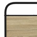 vidaXL Kovový posteľný rám bez matraca dub sonoma 183x213 cm