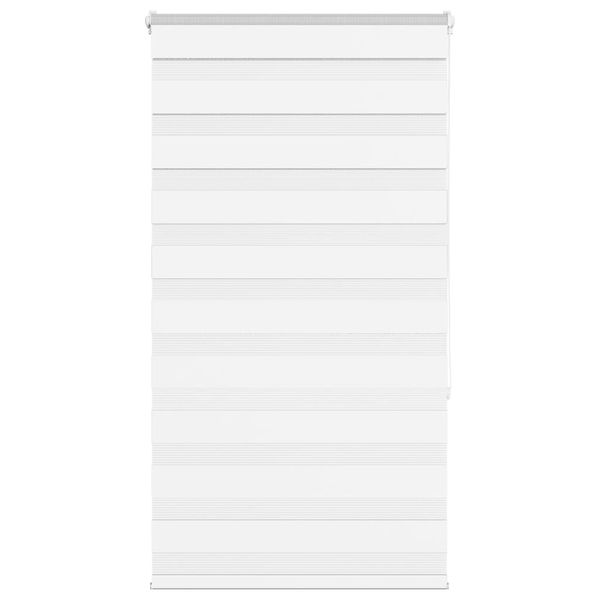 vidaXL Zebra roleta biela 90x150 cm šírka látky 85,9 cm polyester