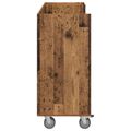 vidaXL Golfová skriňa s kolesom Staré drevo 120 x 45 x 98 cm
