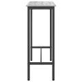 vidaXL stôl Sivý Sonoma 100 x 40 x 100,5 cm Inžinierske drevo a oceľ