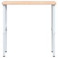 vidaXL Pracovný stôl 100x60x(73-99,5) cm dubový masív obdĺžnikový