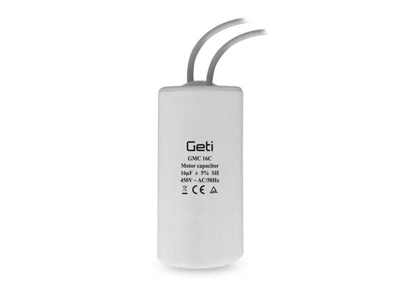 Kondenzátor rozbehový motorový 16uF 450V GETI GMC 16C