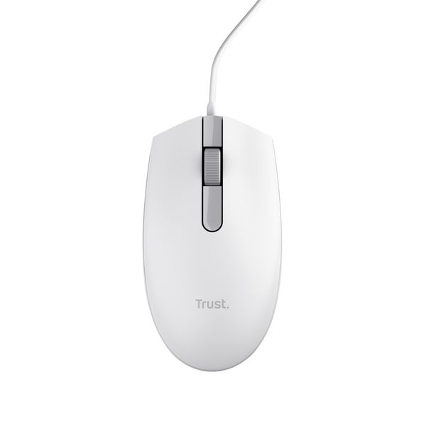 Trust TM-101W/Kancelárska/Optická/1 200 DPI/Drôtová USB/Biela