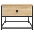 vidaXL Konferenčný stolík dub sonoma 51x51x40 cm kompozitné drevo