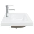 vidaXL Vstavané umývadlo s batériou 91x39x18 cm keramika biele