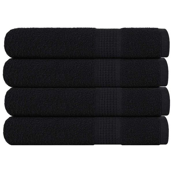 vidaXL Uteráky FROGN 4 ks čierne 100x200 cm 360 g/m²
