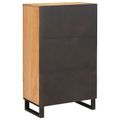 vidaXL Highboard s dverami Hnedá 40 x 33 x 110 cm Masívne mango drevo