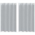 vidaXL Voile záclona 2 ks Tmavo šedá 175 x 140 cm Polyester