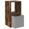 vidaXL Nočný stolík Dymová dub 35 x 32 x 68,5 cm Kompozitné drevo