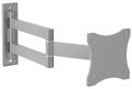 Neomounts FPMA-W830/Držák displeje/na stěnu/10-27"/sklopný/3 čepy/VESA 100X100/nosn. 12kg/stříbrný Držák, VESA, nástenný, pro LCD a TV, úhloprícka 10"-27", náklon 140°, otácení 180°, nosnost 12kg, stríbrný