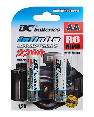Nabíjacia tužková AA batéria R6 2300 1,2V BC Batteries