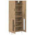 vidaXL Highboard 2 ks Remeselný dub 69,5 x 34 x 180 cm