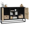 vidaXL Komoda čierna 105x30x65 cm kompozitné drevo