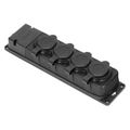 ORNO OR-AE-13167 zásuvka odolná gumená, 4x 230V, IP44