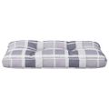 vidaXL Podložka na paletový nábytok sivé kocky 70x40x12 cm látka