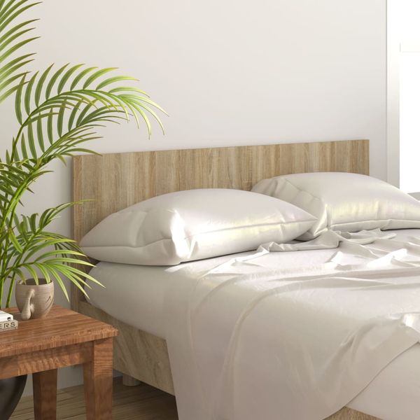 vidaXL Čelo postele dymový dub 160x1,5x80 cm spracované drevo