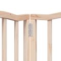 vidaXL Brána pre psa s dverami sklad. 6 panelov 300 cm topoľové drevo