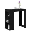 vidaXL Barový stôl 102 x 50 x 103,5 cm Kompozitné drevo Čierny dub
