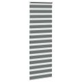 vidaXL Zebra roleta tmavošedá 80x230 cm šírka látky 75,9 cm polyester