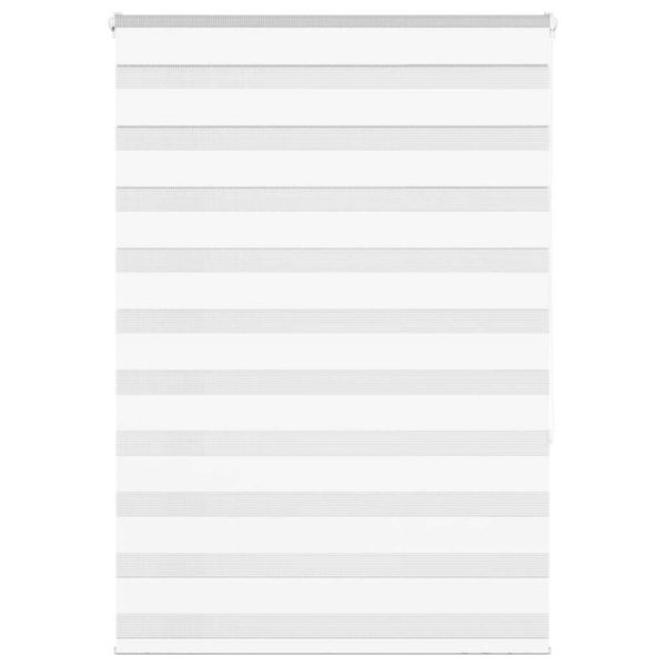 vidaXL Zebra roleta biela 105x150 cm šírka látky 100,9cm polyester