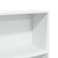 vidaXL Knižnica biela 80x30x189 cm kompozitné drevo