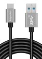 Kábel USB Kruger&amp;Matz KM1262 USB/USB-C 10Gbps 0,5m čierny Kábel USB Kruger&Matz KM1262 USB / USB-C 10Gbps 0,5m čierny