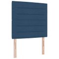 vidaXL Posteľ s pružinovým rámom s matracmi Modrá 200 x 90 cm látka